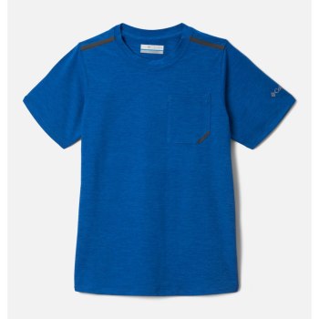 Columbia Tech Trek Short Sleeve, Camiseta Azules Claro Para Niño | 052941-CIQ